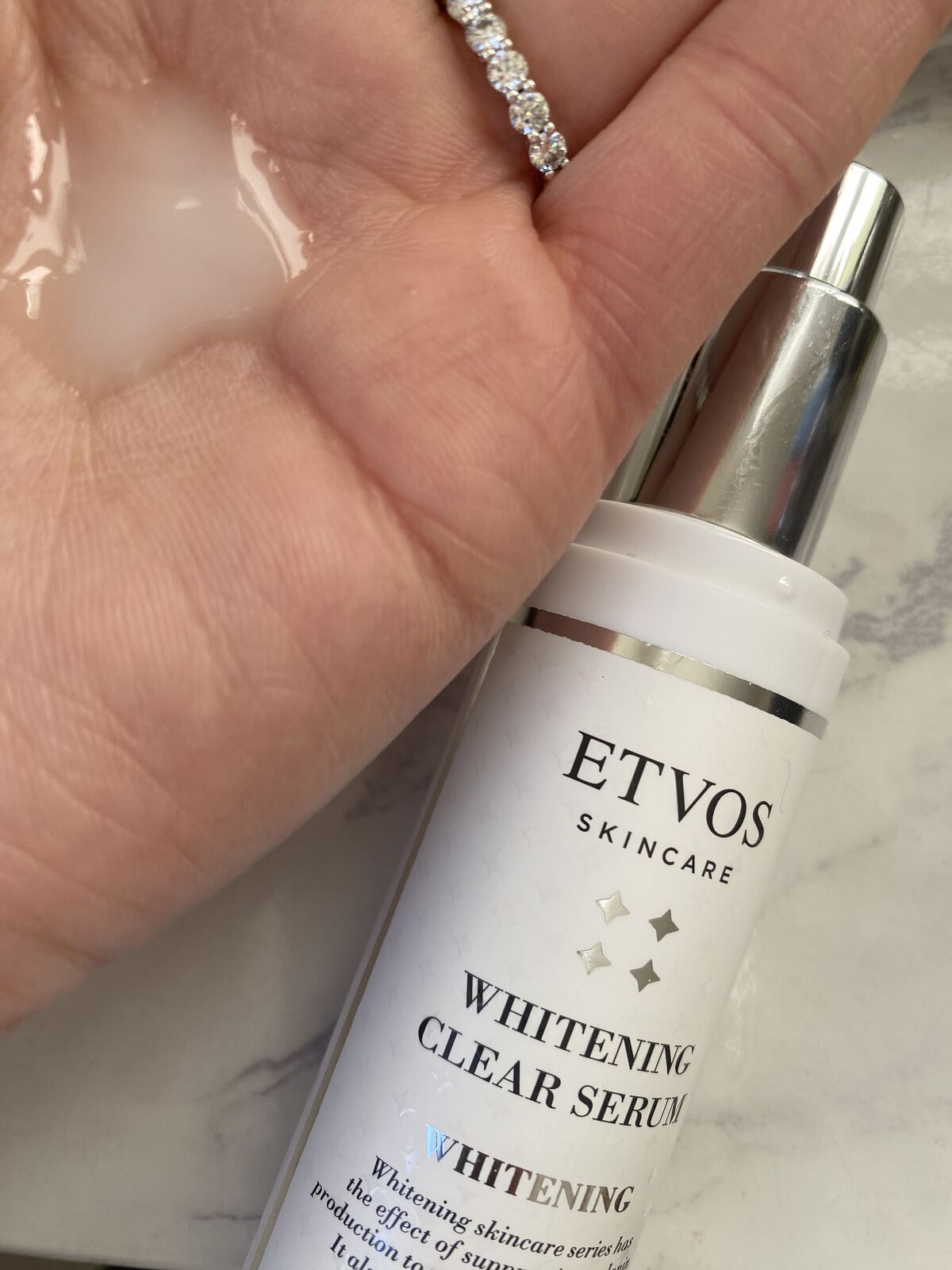 ホワイトニングクリアセラム/エトヴォス/美容液を使ったクチコミ（2枚目）