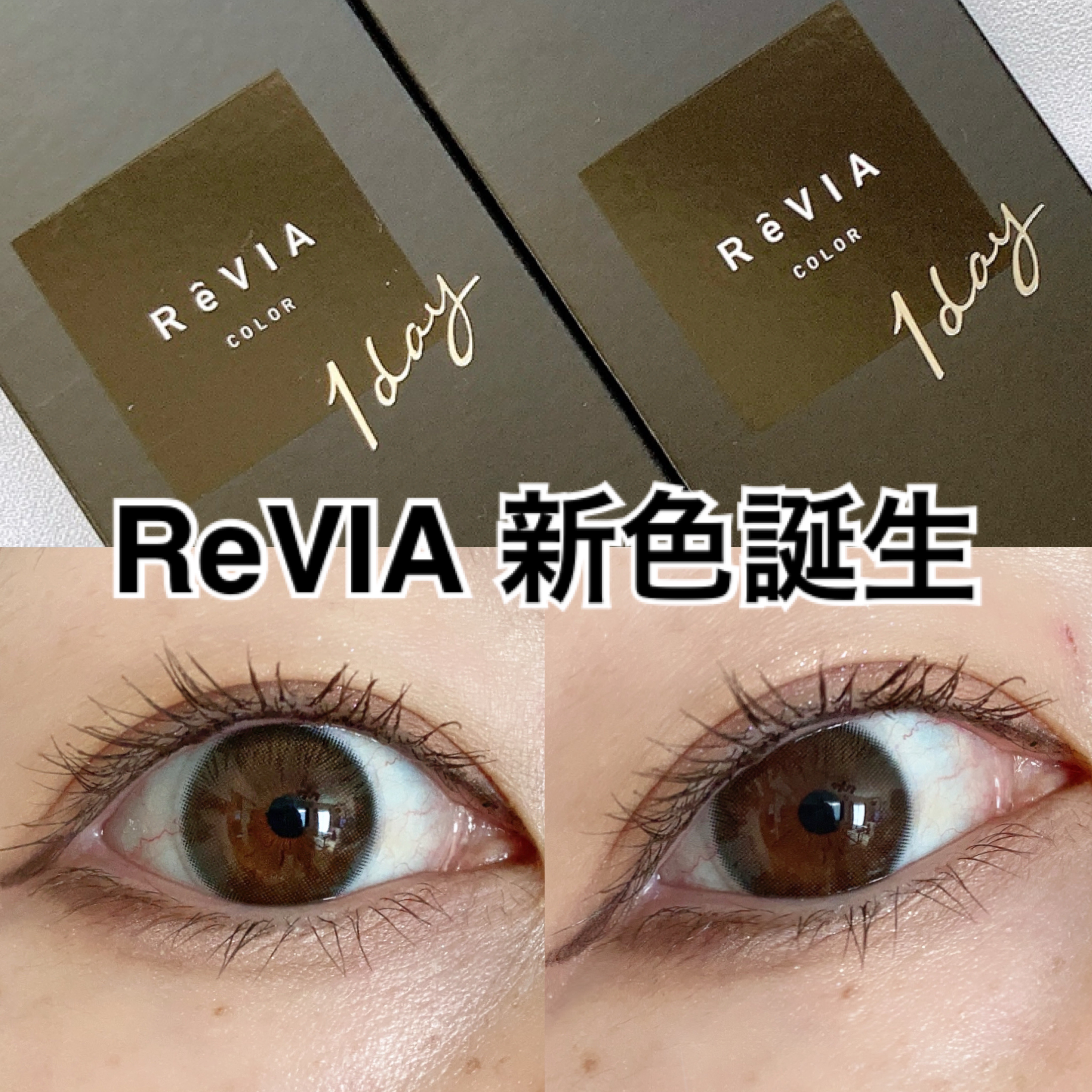 ReVIA 1day/ReVIA/ワンデー（１DAY）カラコンを使ったクチコミ（1枚目）