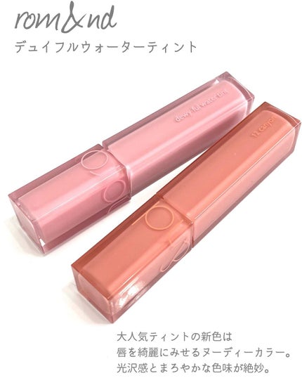 デュイフルウォーターティント/rom&nd/リップティントを使ったクチコミ(2枚目)