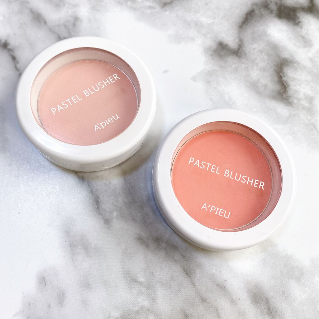 アピュー パステルブラッシャー/A’pieu/パウダーチークを使ったクチコミ（1枚目）