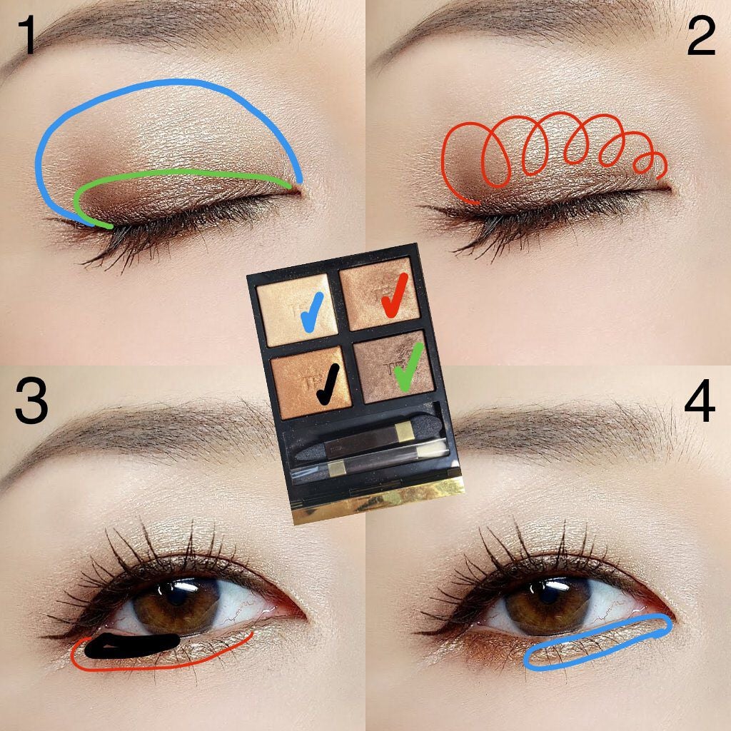 アイ カラー クォード/TOM FORD BEAUTY/アイシャドウパレットを使ったクチコミ(3枚目)