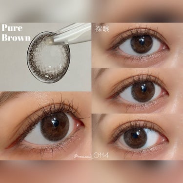 バンビシリーズ ワンデー ナチュラル Pure Brown/AngelColor/ワンデー（１DAY）カラコンを使ったクチコミ（3枚目）