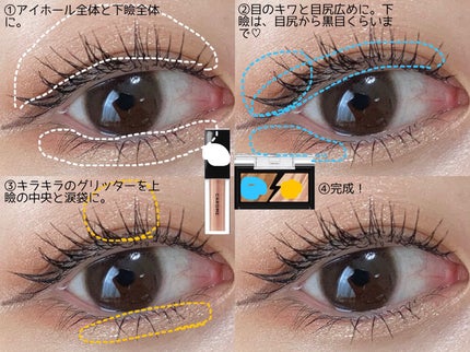 メルティングフィットアイシャドウ /CAROME./ジェル・クリームアイシャドウを使ったクチコミ(3枚目)