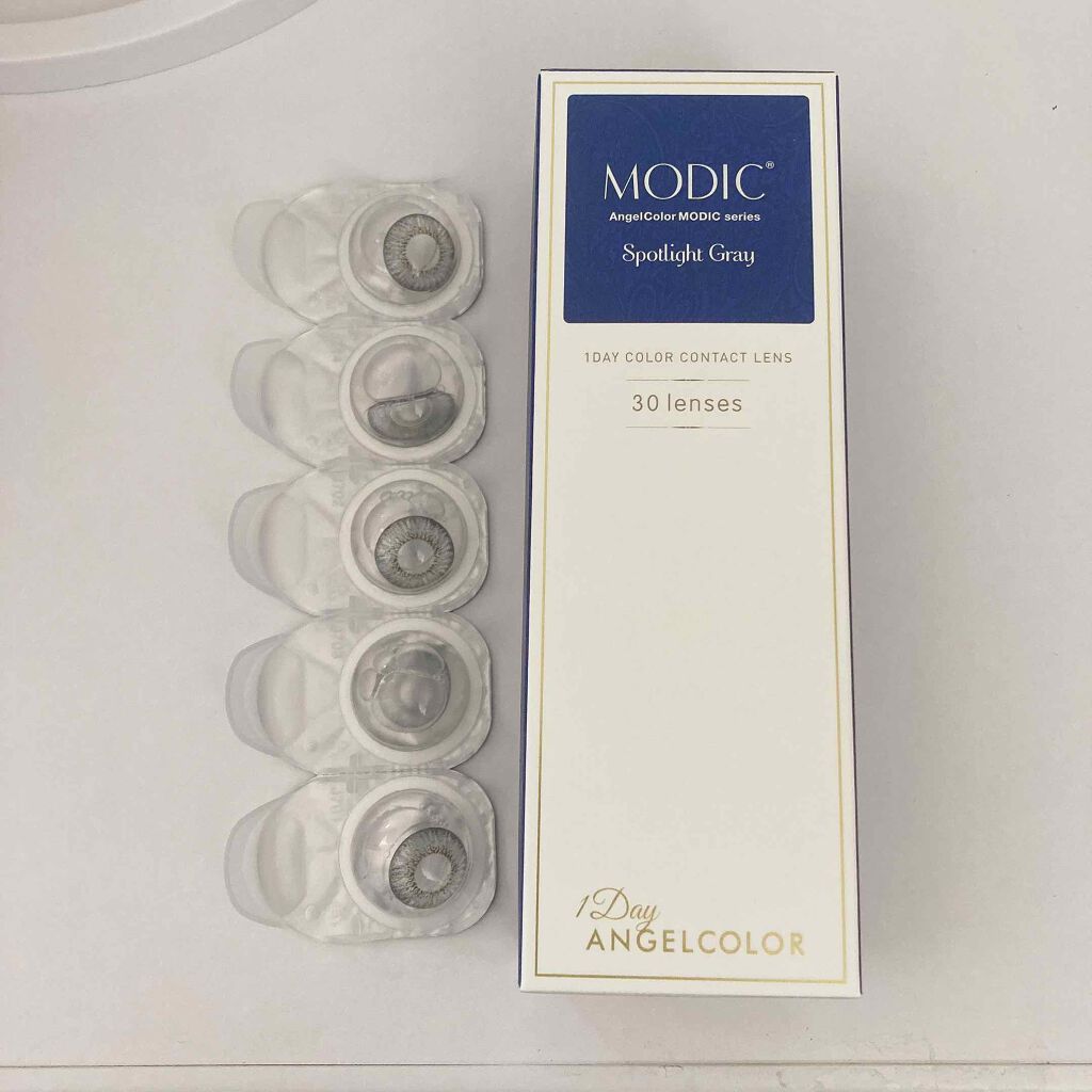 MODIC スポットライトグレー/AngelColor/カラーコンタクトレンズを使ったクチコミ（1枚目）