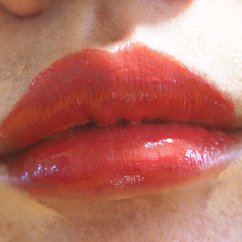 ジューシーリップティント 06 ポメロレッド /キャンメイク/口紅を使ったクチコミ（3枚目）