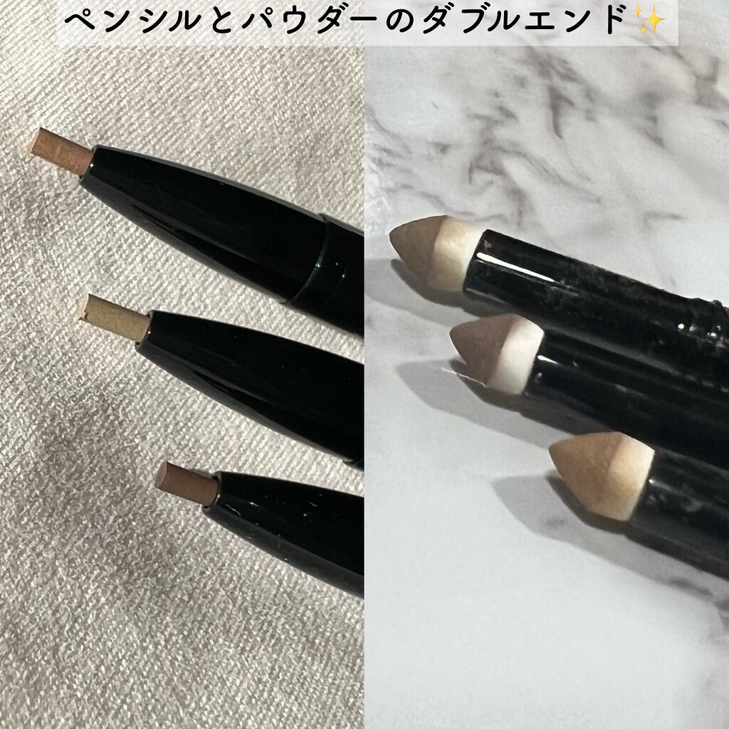  ロングステイ アイブロウパウダー＆ペンシル/ブリリアージュ/アイブロウペンシルを使ったクチコミ（2枚目）