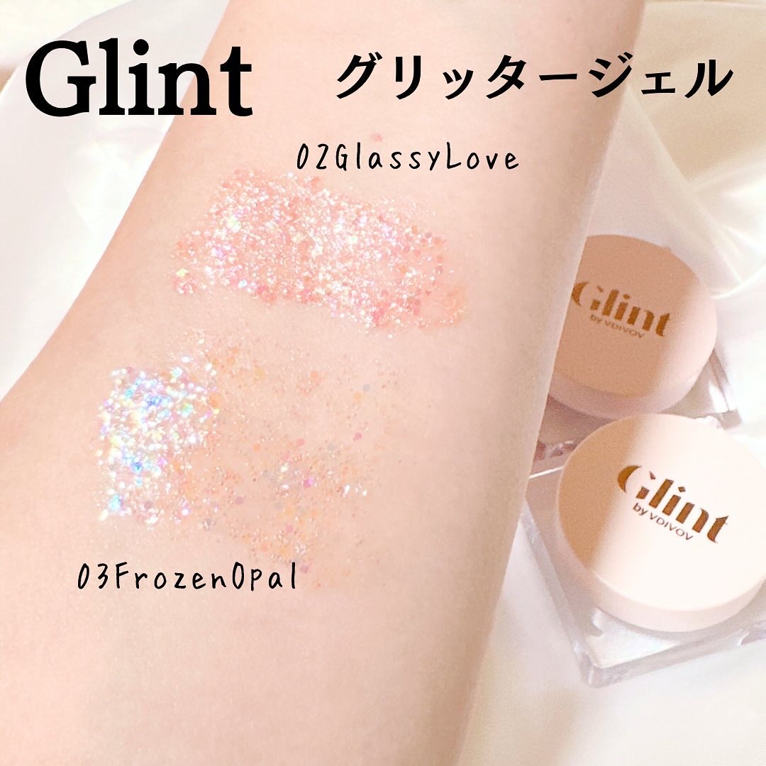 グリッタージェル  02 グラッシーラブ/Glint/グリッターを使ったクチコミ（3枚目）