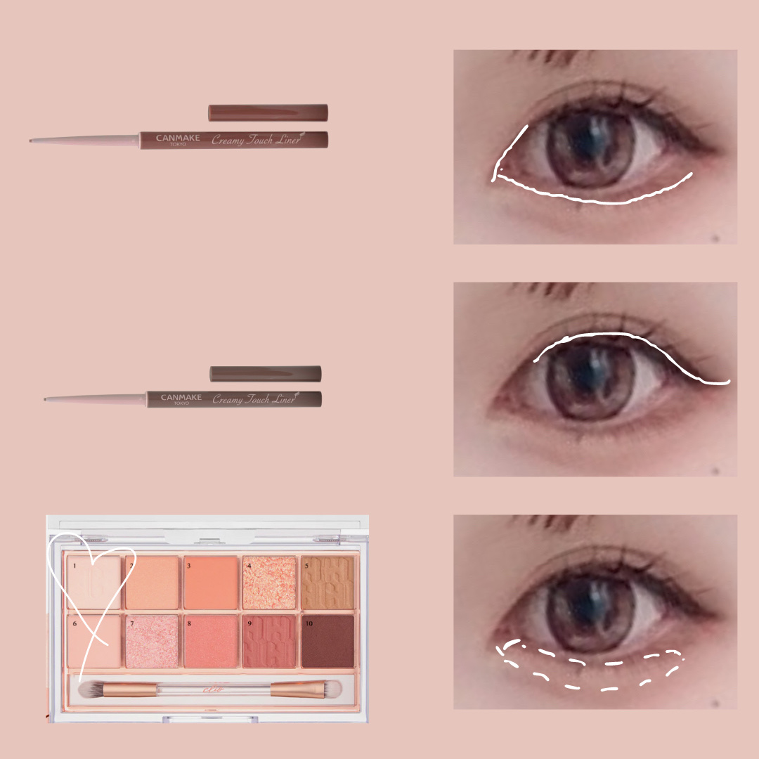 クリーミータッチライナー/キャンメイク/ジェルアイライナーを使ったクチコミ（3枚目）