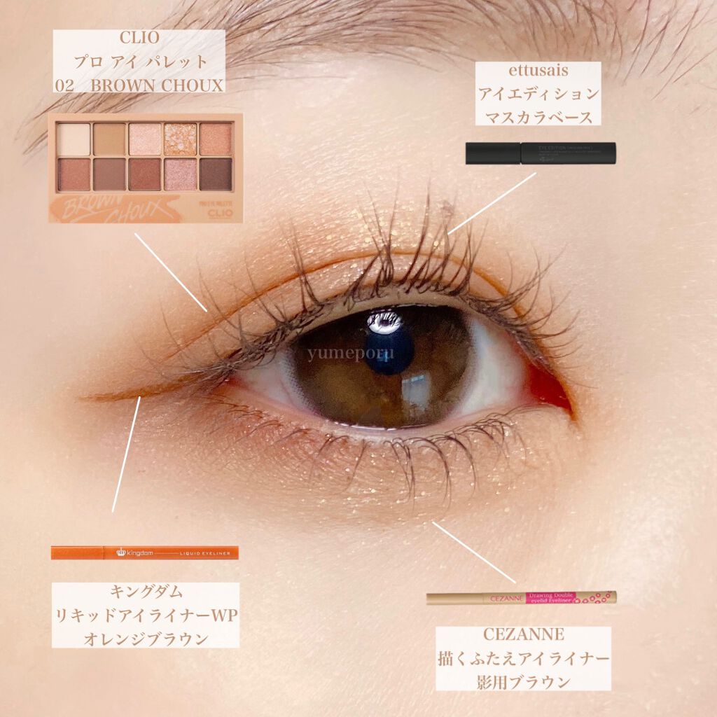 描くふたえアイライナー/CEZANNE/リキッドアイライナーを使ったクチコミ（2枚目）