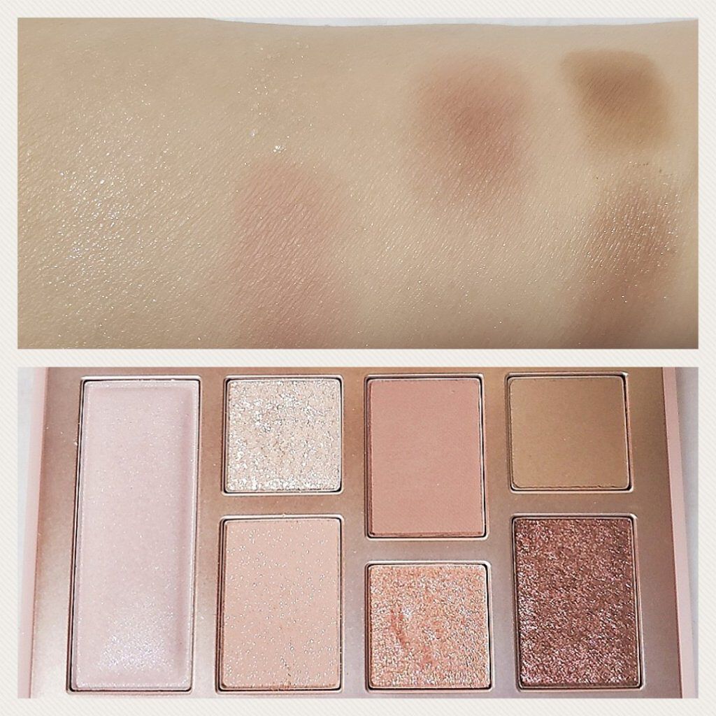 LUNA トーンクラッシュアイシャドウパレットのクチコミ「【スウォッチ&メイク】LUNA TONE CRUSH EYE SHADOW PALETTE 0.....」（2枚目）