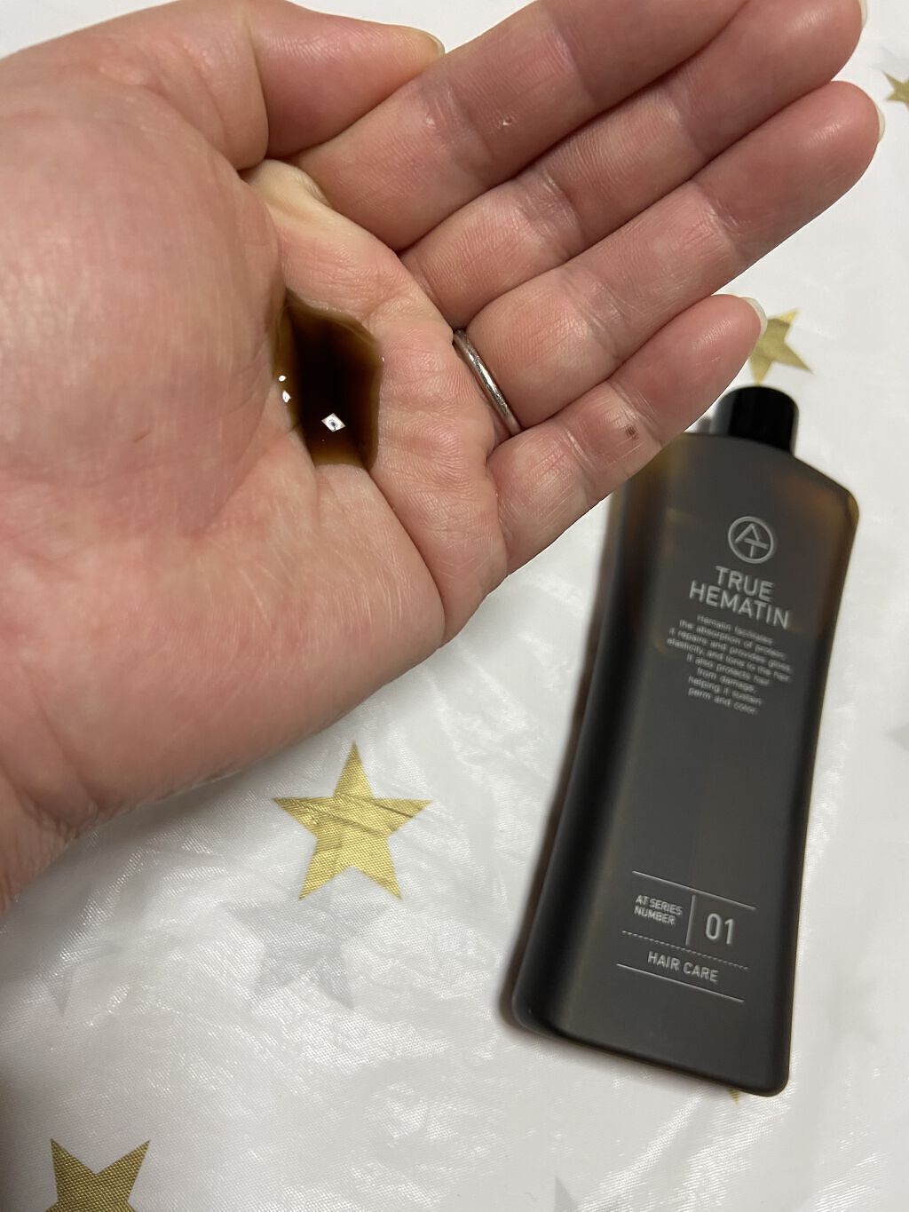 トゥルーヘマチン/AT(アット)/洗い流すヘアトリートメントを使ったクチコミ（2枚目）