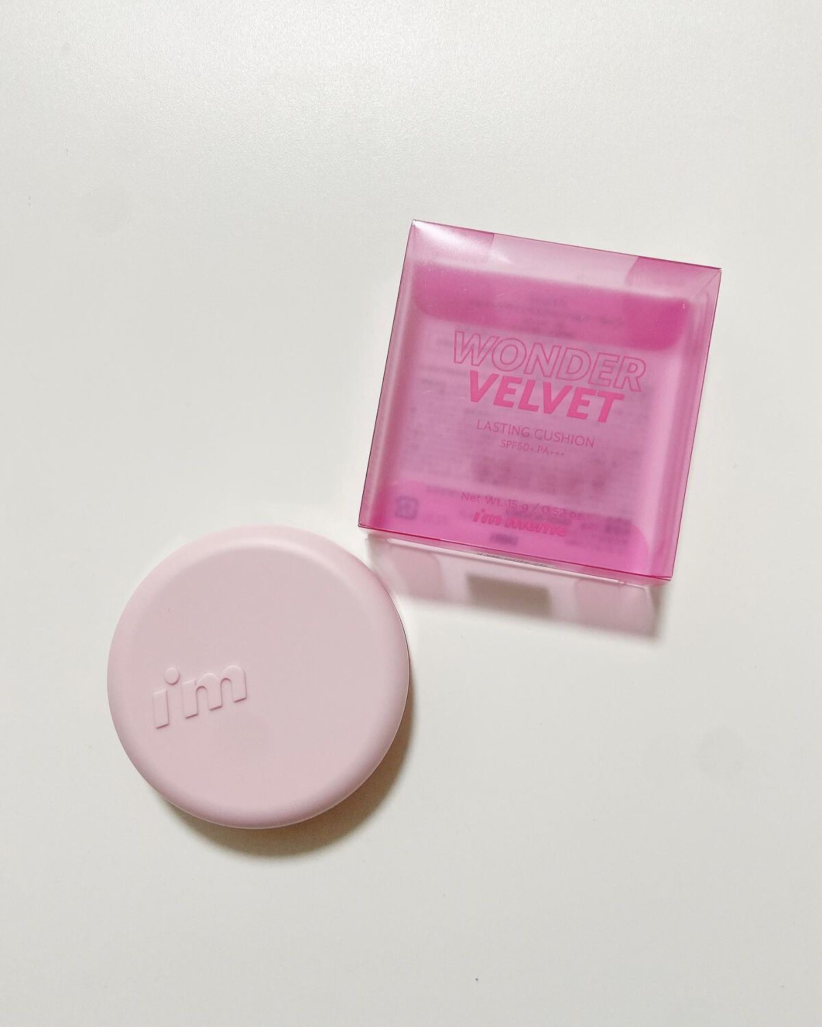 ワンダーベルベットラスティングクッション/i’m meme/クッションファンデーションを使ったクチコミ(3枚目)