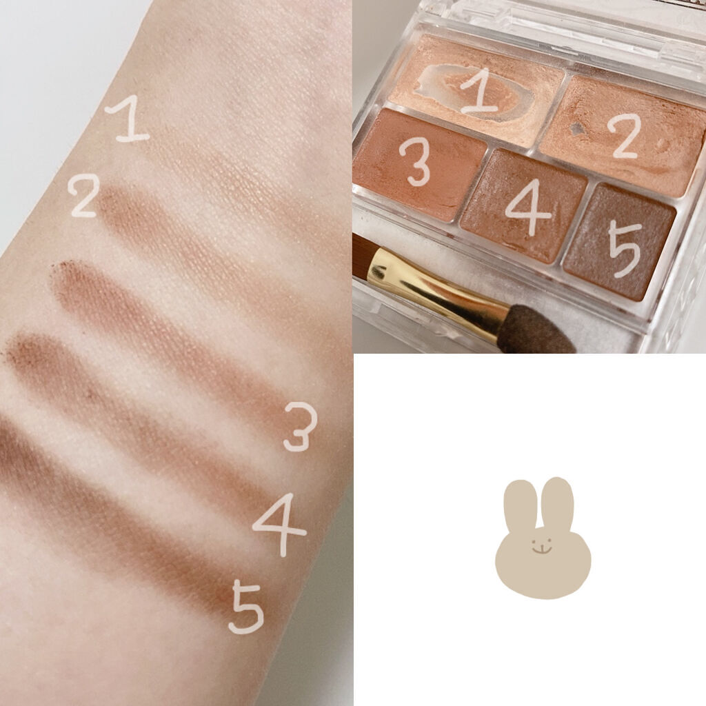 パーフェクトマルチアイズ/キャンメイク/アイシャドウパレットを使ったクチコミ（2枚目）