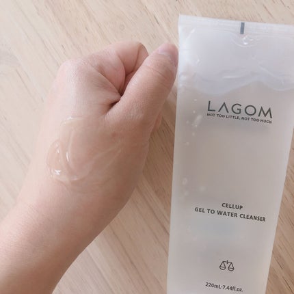 ラゴム ジェルトゥウォーター クレンザー(朝用洗顔)/LAGOM /その他洗顔料を使ったクチコミ(4枚目)