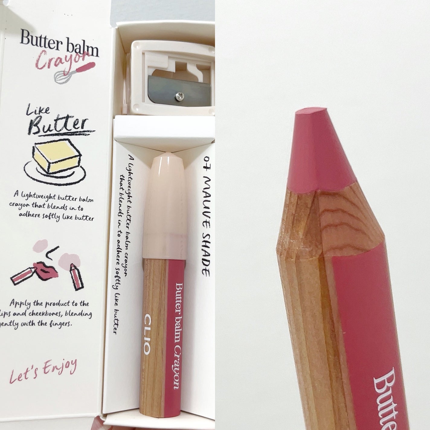 バター バーム クレヨン/CLIO/口紅を使ったクチコミ(2枚目)