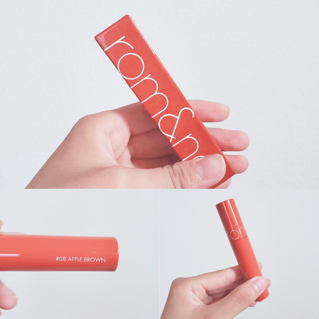 ジューシーラスティングティント/rom&nd/リップティントを使ったクチコミ（2枚目）