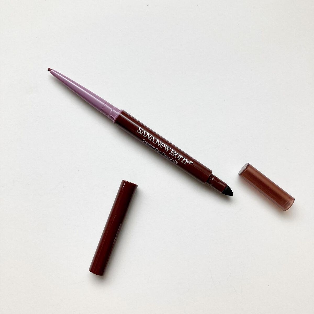  クリーミーアイペンシルEX 03カシスブラウン/サナ ニューボーン/ペンシルアイライナーを使ったクチコミ（2枚目）