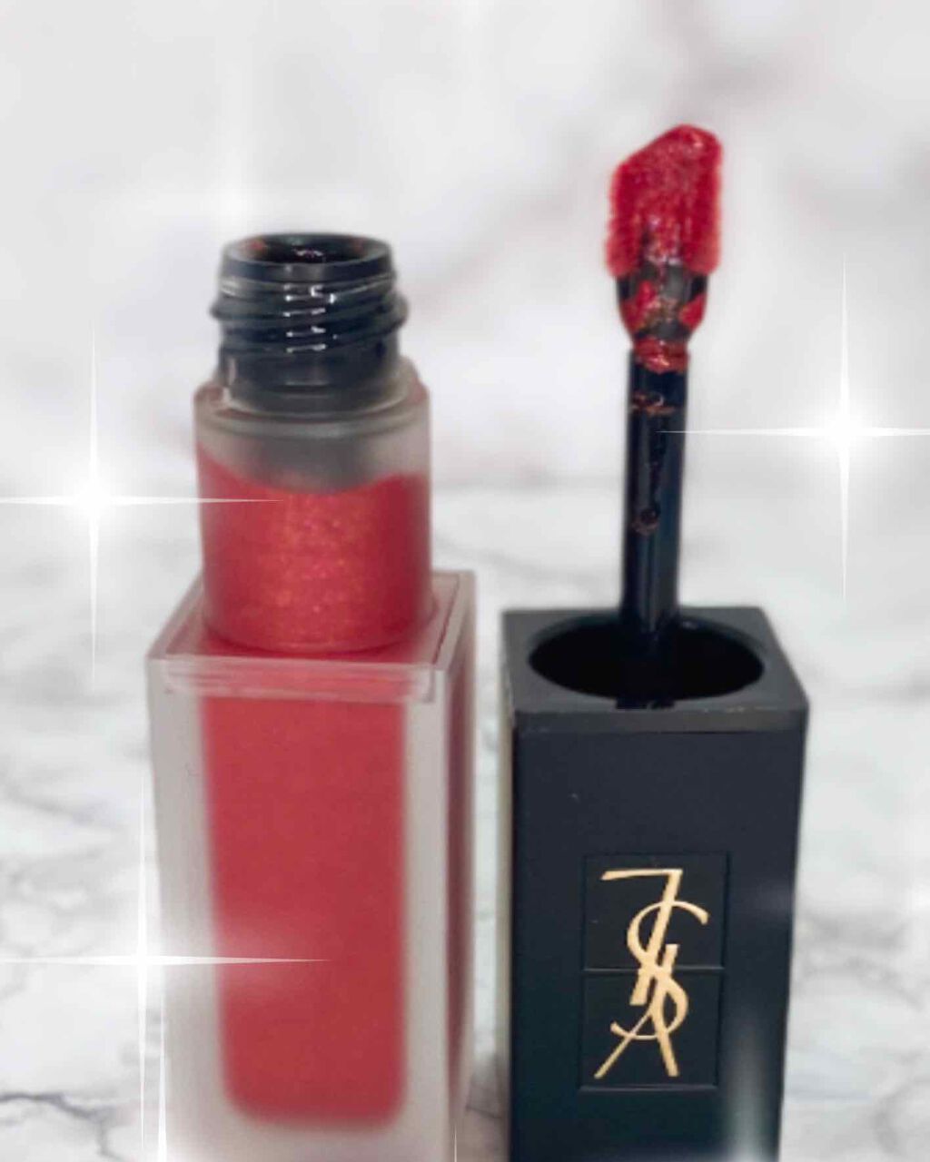 タトワージュ クチュール ベルベットクリーム NO213 ピンク アカンプリス(限定色)/YVES SAINT LAURENT BEAUTE/口紅を使ったクチコミ（1枚目）