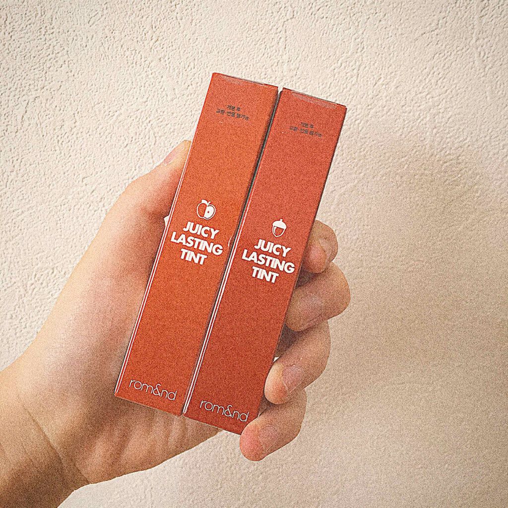 ジューシーラスティングティント/rom&nd/リップティントを使ったクチコミ(1枚目)