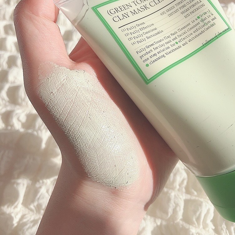 グリーントマトクレイマスククレンザー/FULLY/洗い流すパック・マスクを使ったクチコミ（3枚目）
