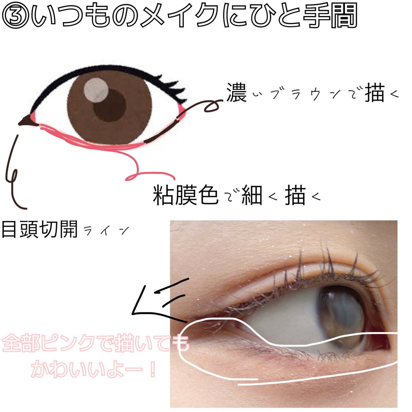 めん。 on LIPS 「<⭐️目力UPさせる方法!!⭐️>とり入れやすいものもあるので..」(4枚目)