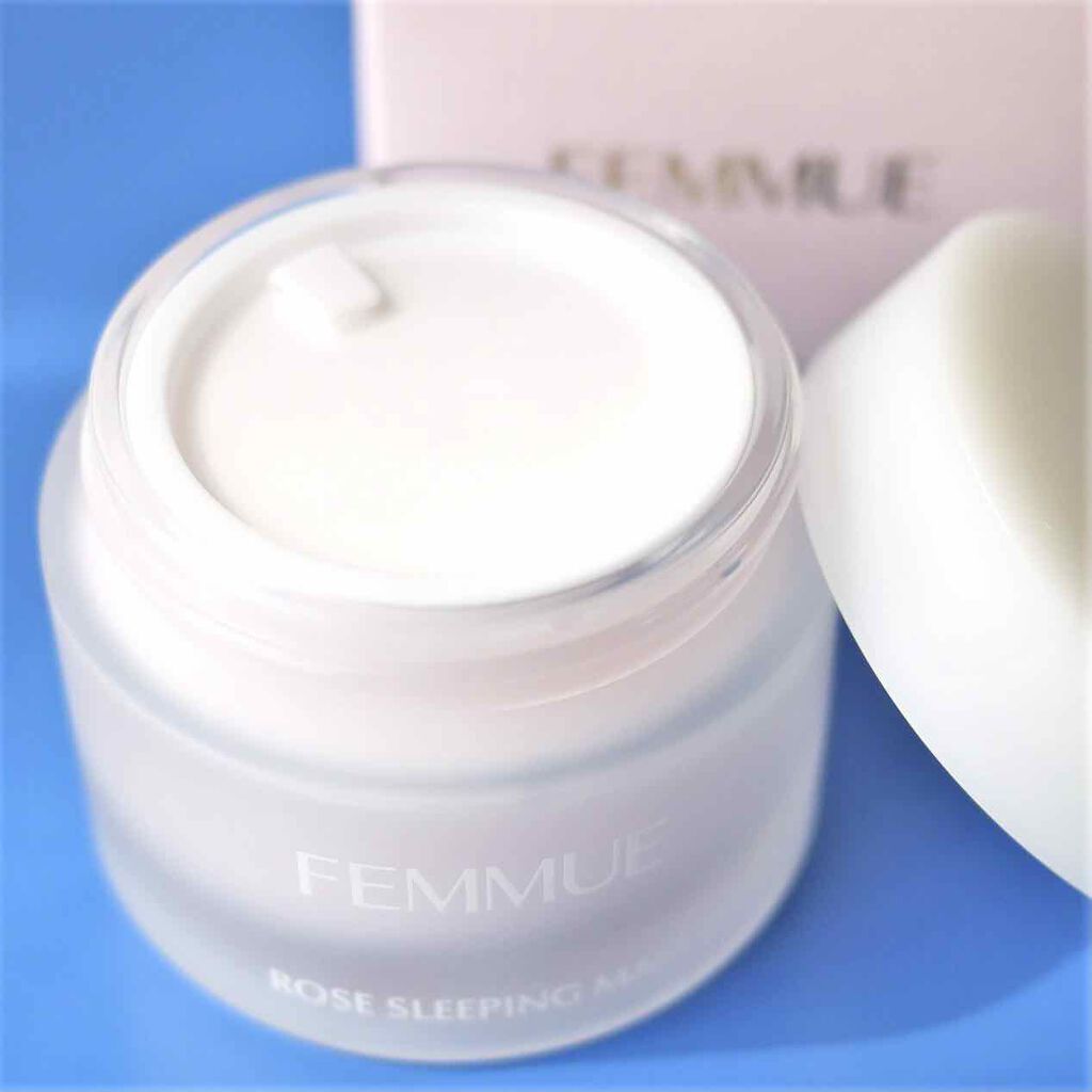 ローズウォーター スリーピングマスク/FEMMUE/フェイスクリームを使ったクチコミ（2枚目）