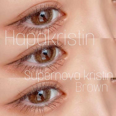 Hapa kristin Supernova Kristinのクチコミ「ナチュラルに透明感
𓈒 𓂂𓏸
フチなしで自然に透明感🥺
ビー玉みたいな綺麗な瞳になれちゃうカラ.....」（1枚目）