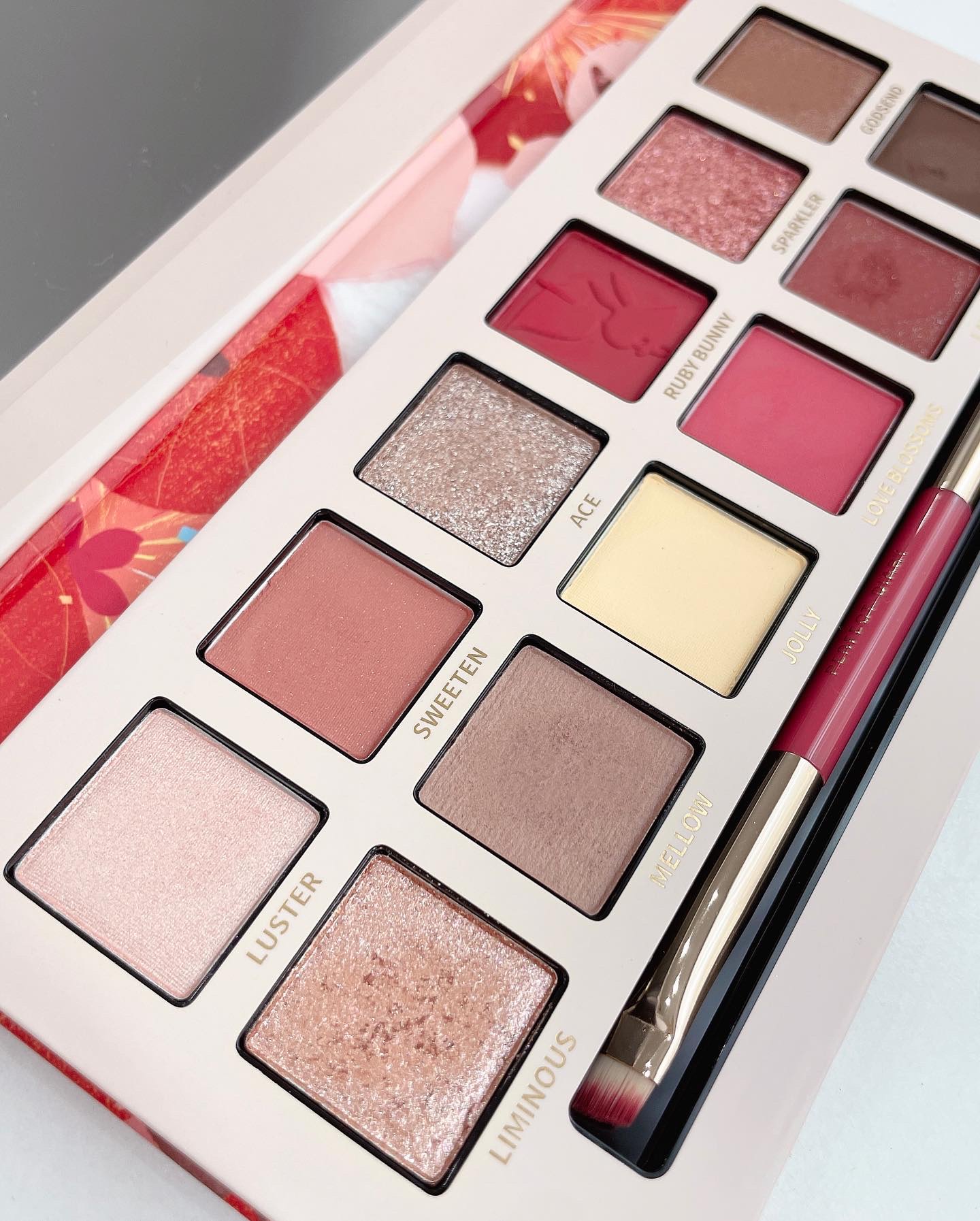 エクスプローラ12色 動物アイシャドウパレット 花兎(ラッキーラビット)/PERFECT DIARY/アイシャドウパレットを使ったクチコミ（3枚目）