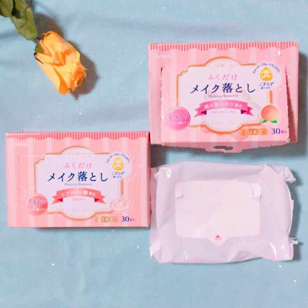 ふくだけメイク落としオイルIN/協和紙工/クレンジングシートを使ったクチコミ（1枚目）