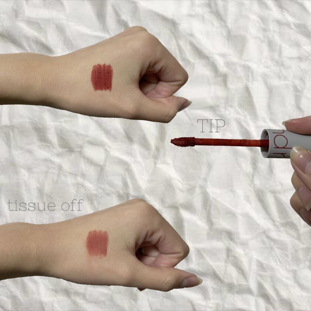 ゼロベルベットティント/rom&nd/リップティントを使ったクチコミ（2枚目）