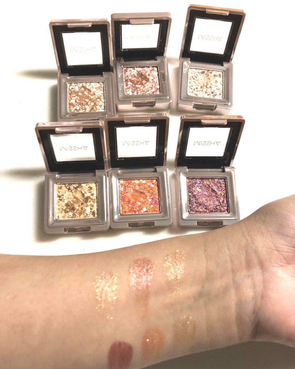 グリッタープリズム シャドウ/MISSHA/グリッターを使ったクチコミ（2枚目）