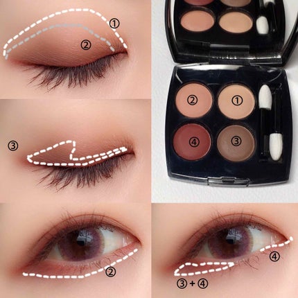 レ キャトル オンブル レジェルテ エ エクスペリヤンス/CHANEL/アイシャドウパレットを使ったクチコミ(2枚目)