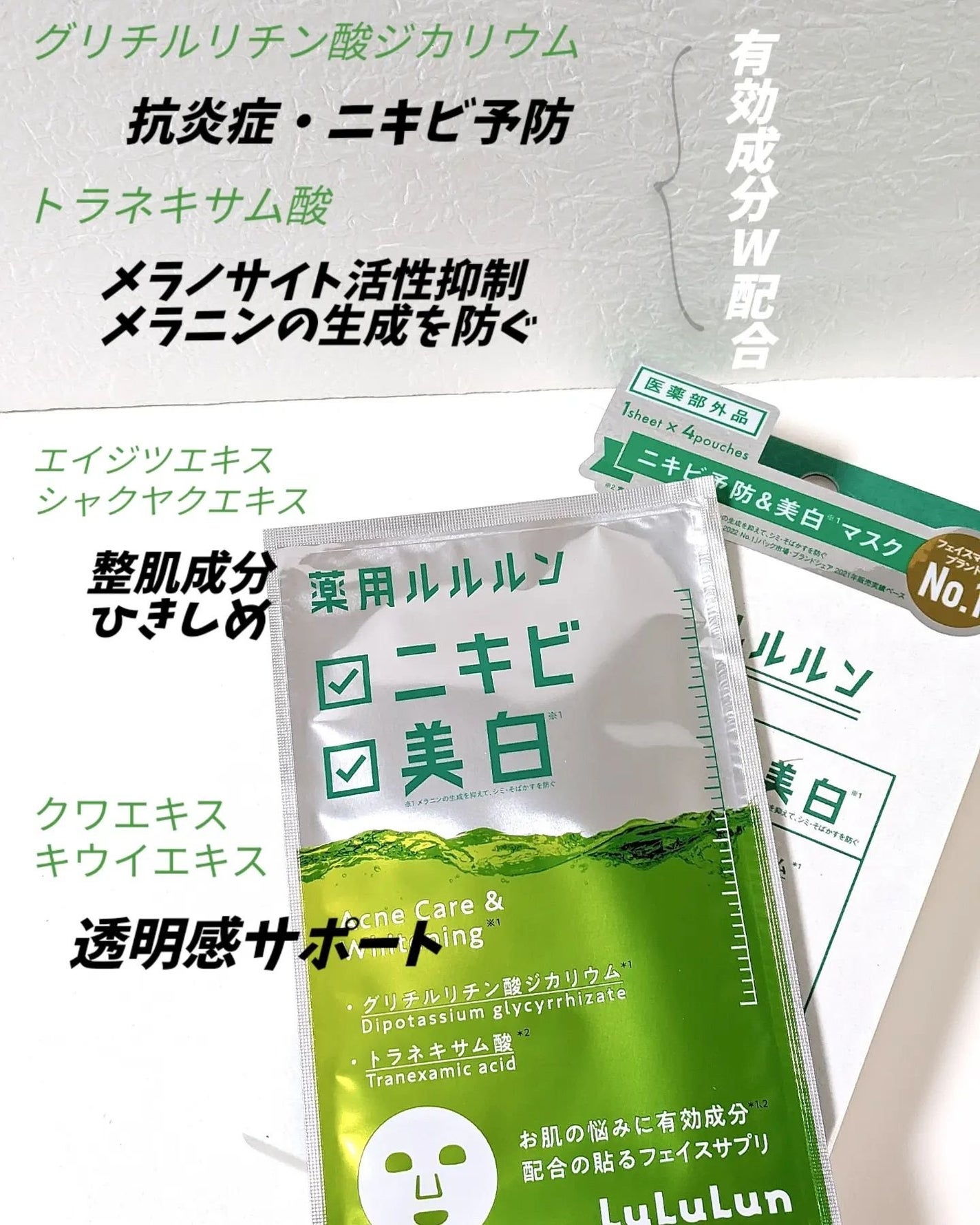 薬用ルルルン 美白アクネ/ルルルン/シートマスク・パックを使ったクチコミ(2枚目)