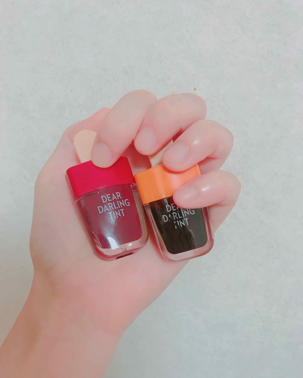 ディアダーリン ウォータージェルティント （アイスティント）/ETUDE/口紅を使ったクチコミ（1枚目）