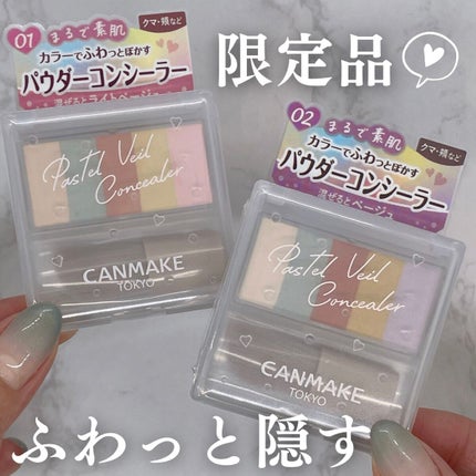 パステルヴェールコンシーラー/キャンメイク/パレットコンシーラーを使ったクチコミ(1枚目)