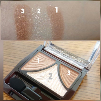 ジューシーピュアアイズ/キャンメイク/アイシャドウパレットを使ったクチコミ(2枚目)