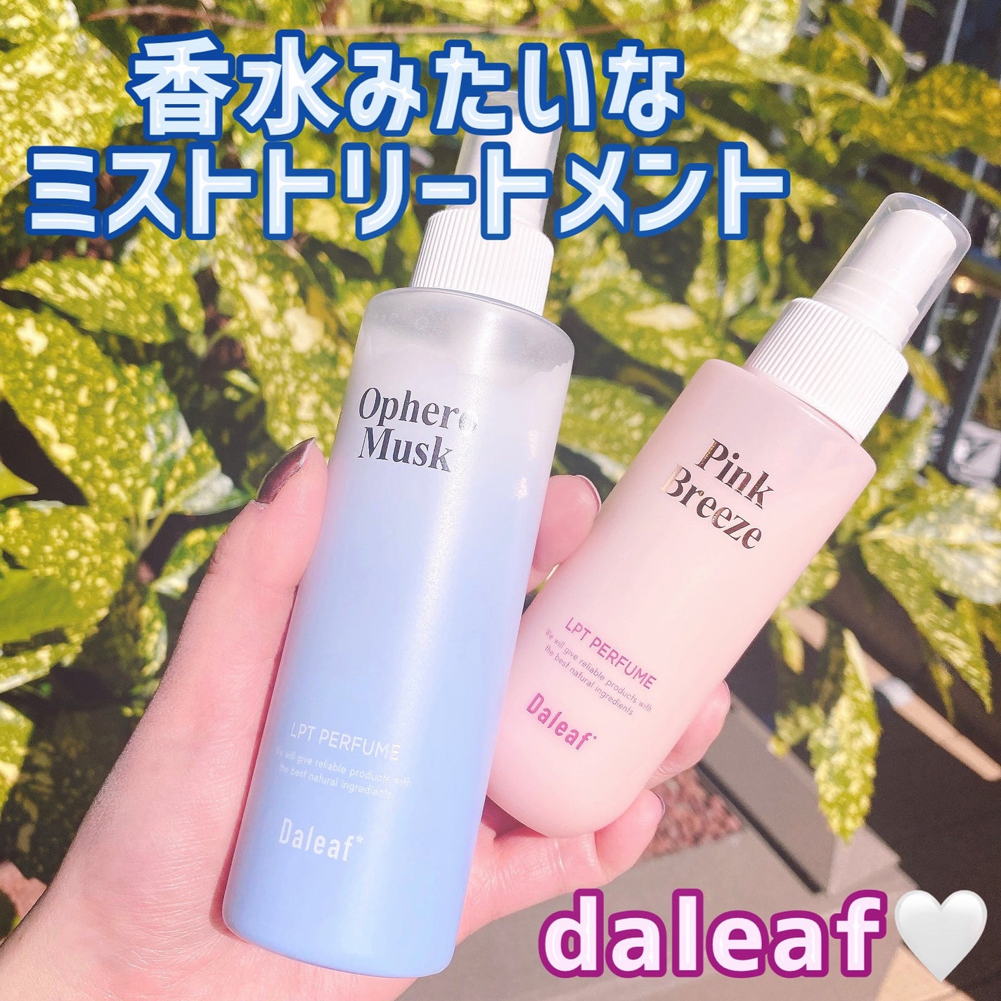 パフュームヘアパックインミスト Pink Breeze/Daleaf/アウトバストリートメントを使ったクチコミ(1枚目)