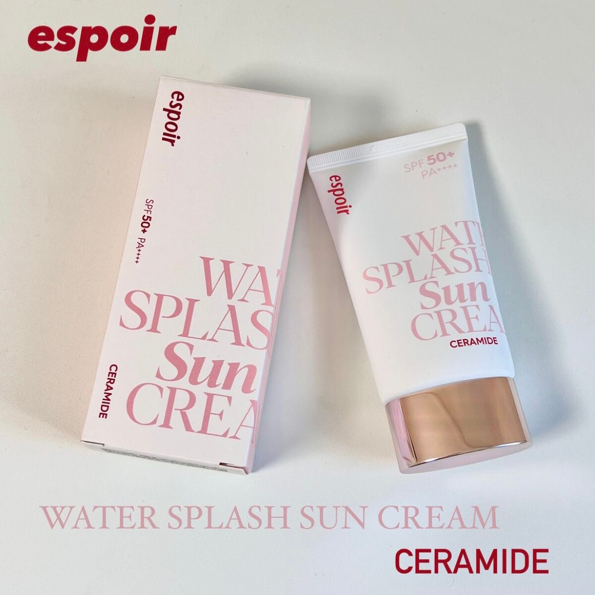 ウォータースプラッシュサンクリーム セラミド/espoir/日焼け止めクリームを使ったクチコミ(1枚目)
