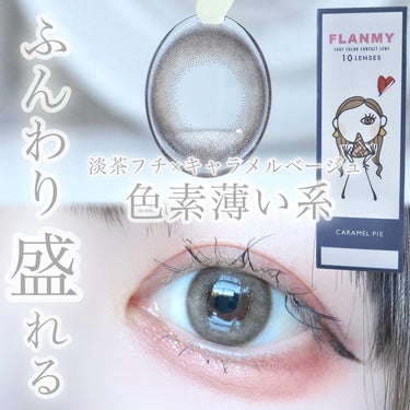 FLANMY 1day（10枚/30枚） キャラメルパイ/FLANMY/ワンデー（１DAY）カラコンを使ったクチコミ（1枚目）