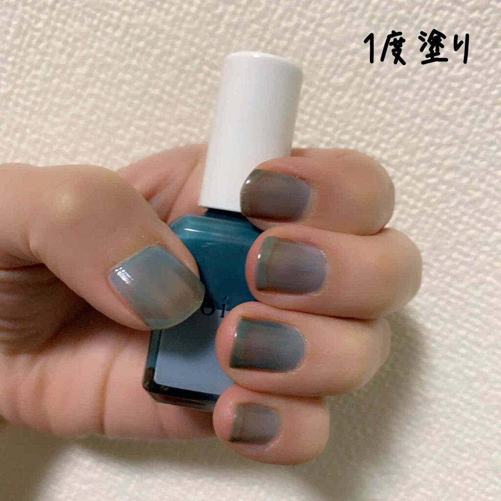 ネイルカラー S019 foggy lake/noiro/マニキュアを使ったクチコミ（2枚目）