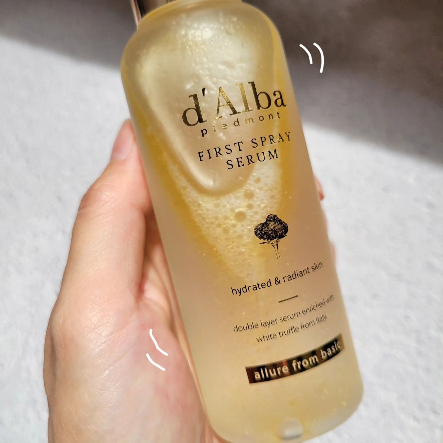 ダルバ ホワイトトリュフファーストスプレーセラム/ダルバ/ミスト状化粧水を使ったクチコミ（3枚目）