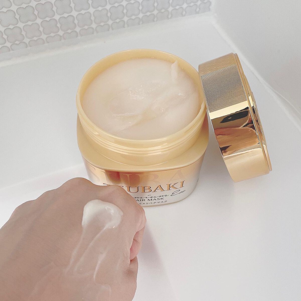 プレミアムリペアマスク（資生堂　プレミアムリペアマスク）/TSUBAKI/ヘアマスク・ヘアパックを使ったクチコミ（3枚目）