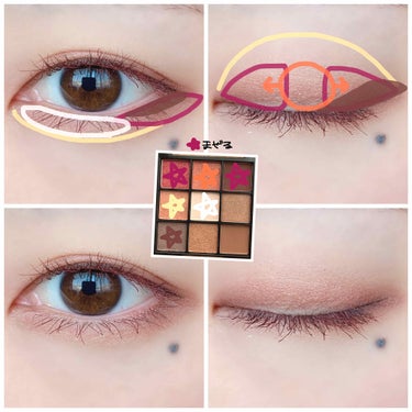 UR GLAM　BLOOMING EYE COLOR PALETTE/U R GLAM/アイシャドウパレットを使ったクチコミ（3枚目）