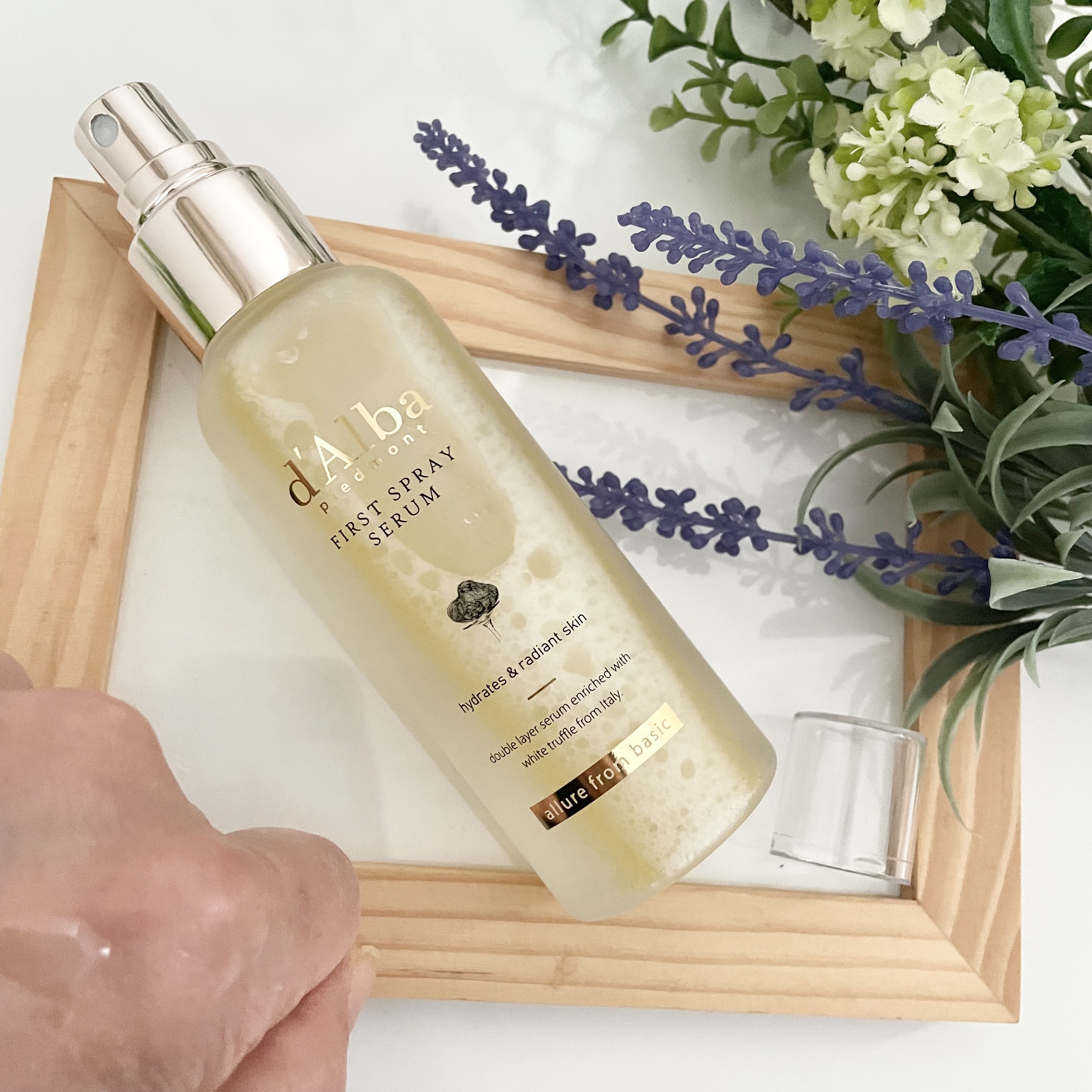 ダルバ ホワイトトリュフファーストスプレーセラム/ダルバ/ミスト状化粧水を使ったクチコミ（3枚目）