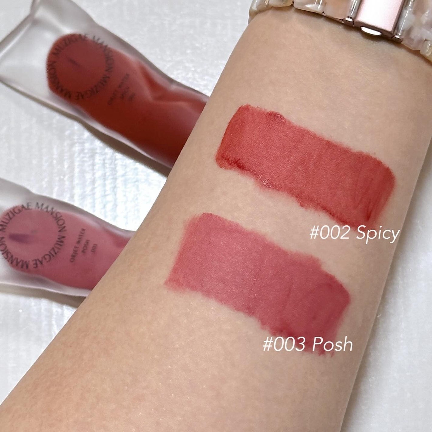 オブジェウォーター/MUZIGAE MANSION/口紅を使ったクチコミ(2枚目)