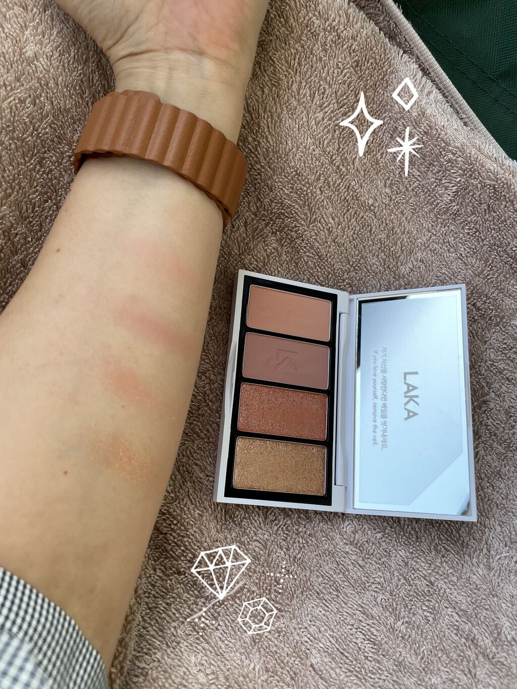 ジャストアイパレット/Laka/アイシャドウパレットを使ったクチコミ（2枚目）