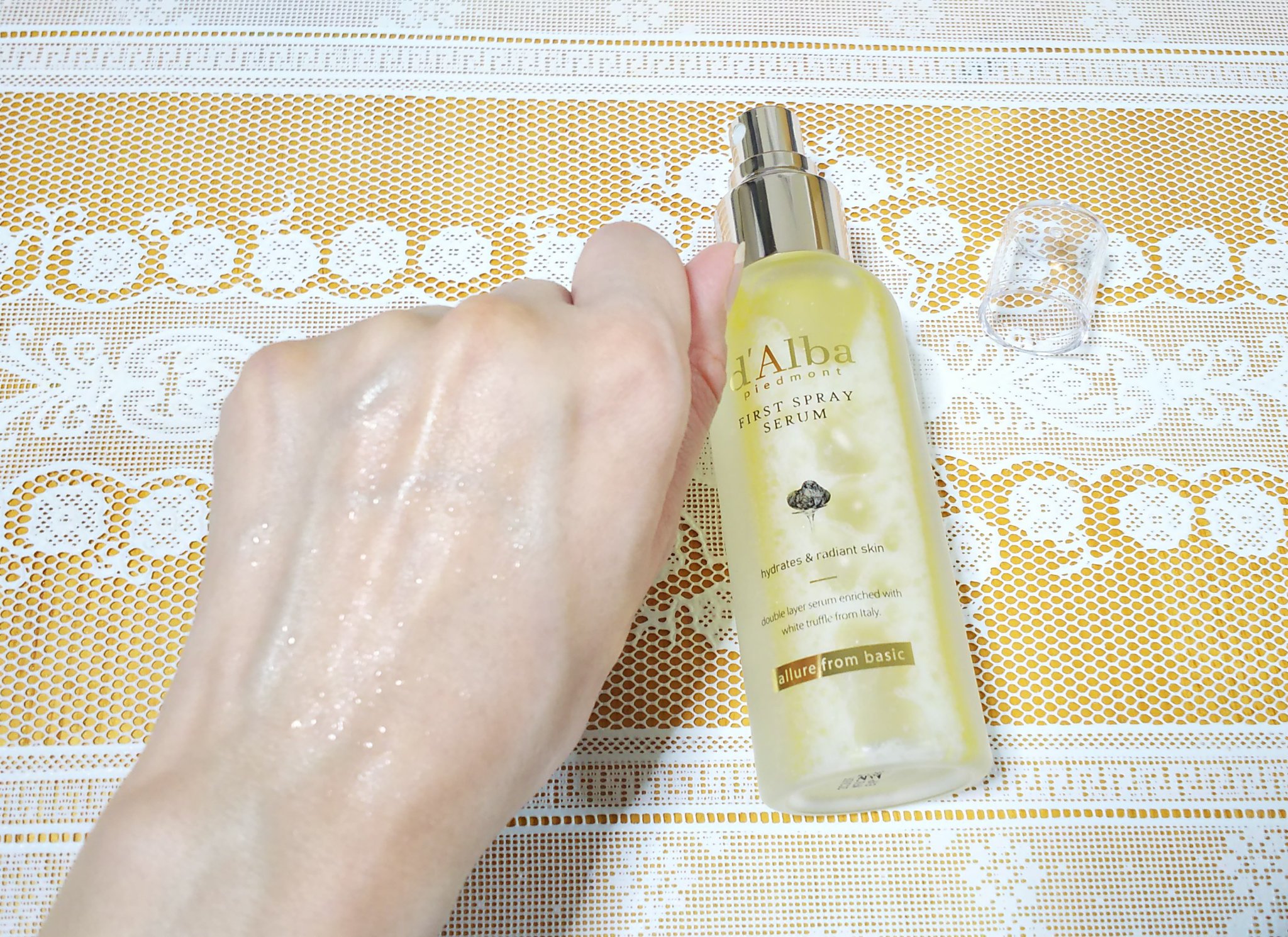 ダルバ ホワイトトリュフファーストスプレーセラム/ダルバ/ミスト状化粧水を使ったクチコミ（3枚目）