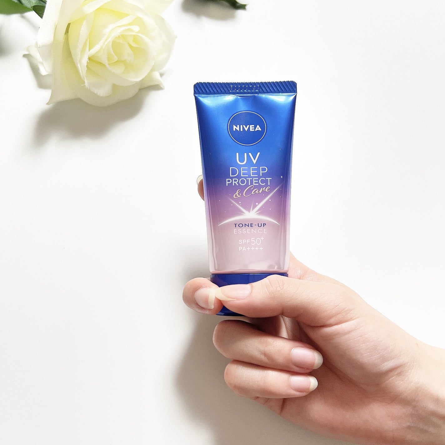 ニベアUV ディープ プロテクト&ケア トーンアップ エッセンス/ニベア/日焼け止めローションを使ったクチコミ(1枚目)