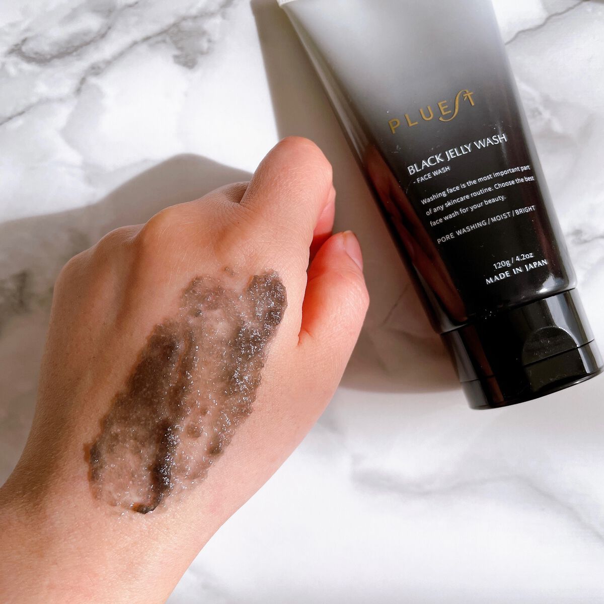 BLACK JELLY WASH(ブラックジェリーウォッシュ)/PLUEST/その他洗顔料を使ったクチコミ(4枚目)