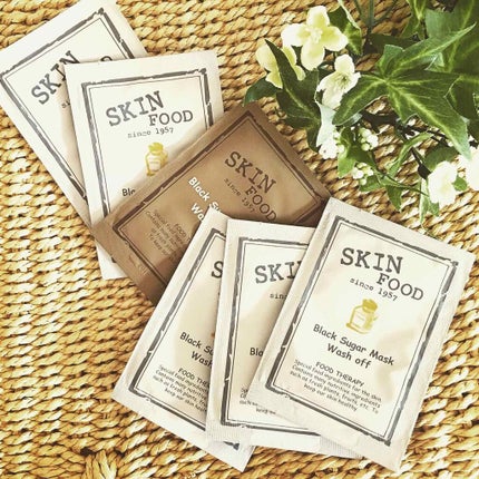 ブラックシュガーマスク ウォッシュオフ/SKINFOOD/洗い流すパック・マスクを使ったクチコミ(1枚目)